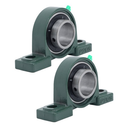 Solid Spare 1-3/4" Bore 2-Bolt 2Pcs UCP209-28 Pillow Block Bearing Self-Aligning Solid Base