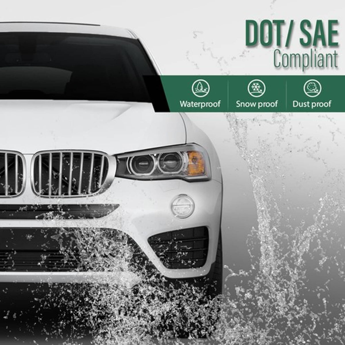 Solid Spare Front LED Fog Light Lamp Left Fit For BMW X3 F25 X4 F26 X5 F15 F85 X6 F16 SUV