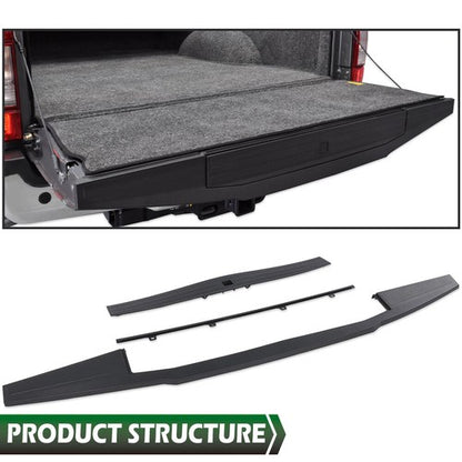 Solid Spare Flex Step Tailgate Molding Cap Kit Fit For 2017-2020 Ford F-250 F-350 Super Duty