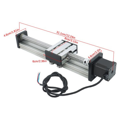 Solid Spare Linear Rail Guide 200mm Ballscrew SFU1605 with NEMA 17 Stepper Motor