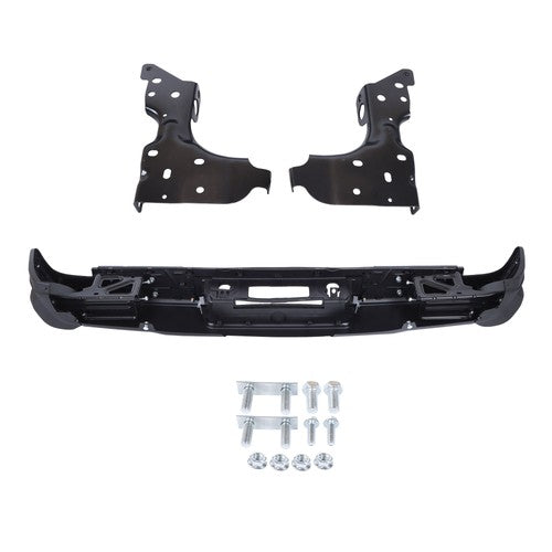 Solid Spare Suitable For Chevy Silverado 1500 2014-2018 Rear Bumper Face Bar Black Durable