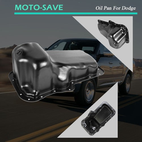 Solid Spare Engine Oil Pan For 04-05 Dodge Dakota 3.7L V6 4.7L V8 11-12 Ram 1500 3.7L V6