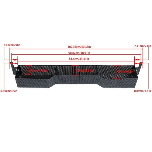 Solid Spare Front Inner Storage Basket And Rack For Club Car DS & Precedent 2000-UP Golf Car