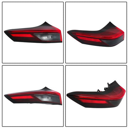 Solid Spare For Nissan Rogue 2021-2023 Single LH Side Tail Light Replacement LED Clear Lens