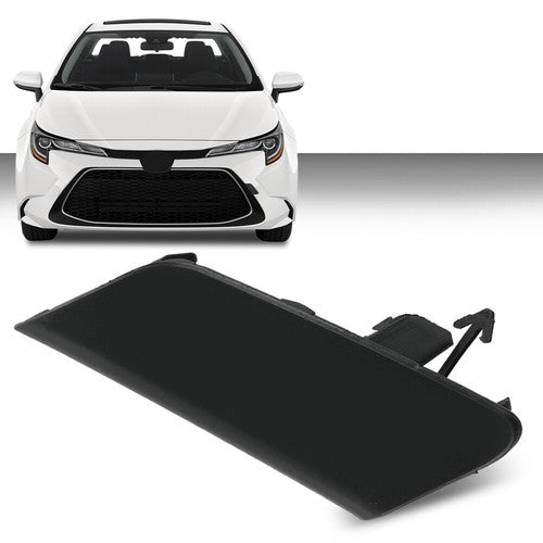 Solid Spare Front Bumper Tow Eye Hook Cover Cap 5212812320 For 2020-22 Toyota Corolla LE XLE
