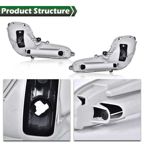 Solid Spare Fit For 2012-2017 Hyundai Accent Clear Bumper Fog Lights w/ Bulbs+Wiring+Switch