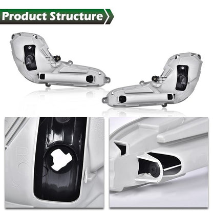 Solid Spare Fit For 2012-2017 Hyundai Accent Clear Bumper Fog Lights w/ Bulbs+Wiring+Switch