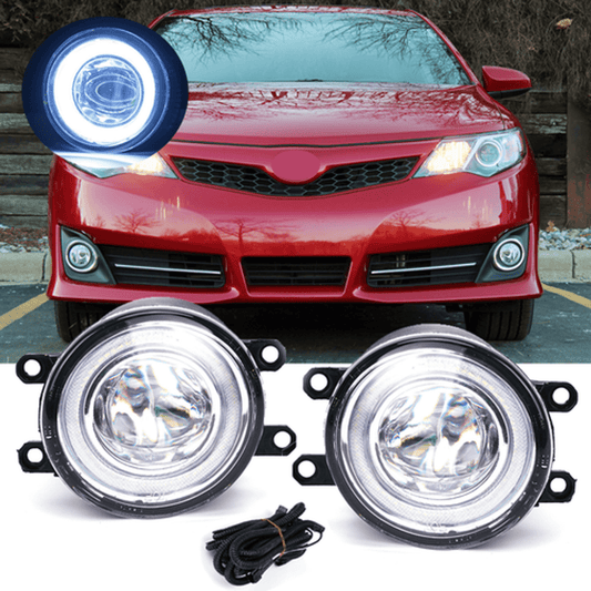 Solid Spare Pair LED Fog Light For 2012-2014 Toyota Camry SE XSE Front Bumper Lamps w/Wiring
