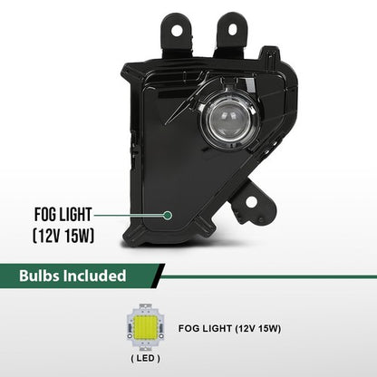 Solid Spare LED Fog Lights Driving Lamps Left+Right Side Fit For 2014-2023 Lexus GX460 GX400