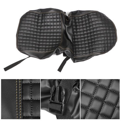 Solid Spare Golf Carts Rear Seat Cover Kit For Club Car/E-Z-Go/Yamaha Universal Size Black