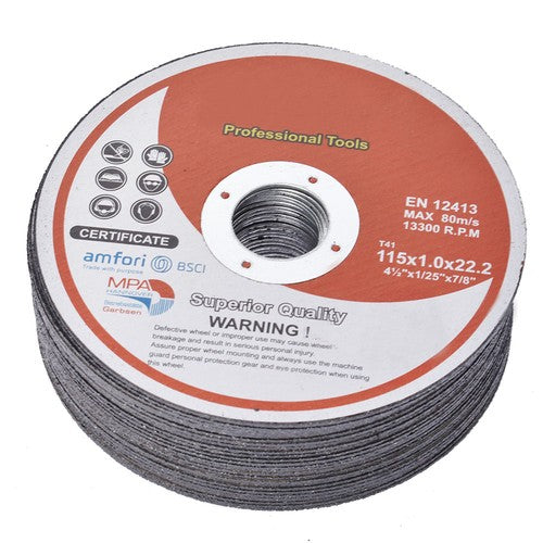Solid Spare 100 Pack 4-1/2"x.040"x7/8" Cut-off Wheel - Metal & Stainless Steel Cutting Discs
