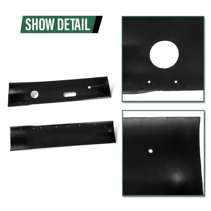 Solid Spare Engine Well Frame Rail Splash Shields Seals Fit 72-80 Dodge 2WD D Series Truck