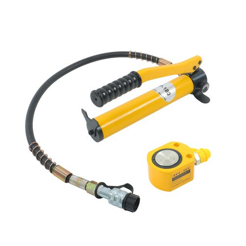 Solid Spare 20T Low Profile Hydraulic Jack Porta Power Kit CP-180 Manual Hydraulic Hand Pump