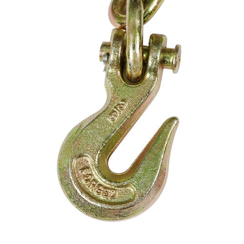 Solid Spare Truck Tow Chain Tie Down Binder With Grade 70 Hooks G70 3/8" 20'