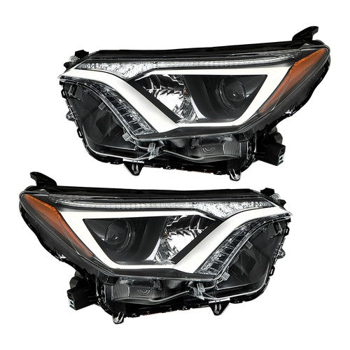 Solid Spare Headlights Halogen For Toyota Rav4 2016 2017 18 Tube Bar Driver+Passenger Side