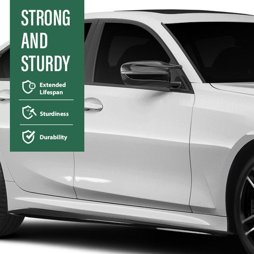 Solid Spare Fit For 2019-2023 BMW 3 Series G20 330i M Sport Side Skirts Body Kit Gloss Black