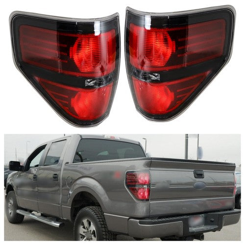 Solid Spare Left&Right Red Rear Tail Lights Brake Lamps For Ford F-150 Pickup Truck 2009-14
