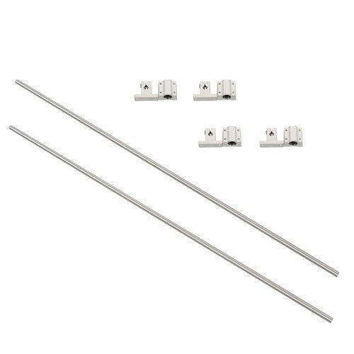 Solid Spare 8mm × 650mm 2Pcs Linear Motion Rail Shaft w/ 4 SCS8UU Bearing & SK8 Rail Support