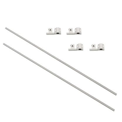 Solid Spare 8mm × 650mm 2Pcs Linear Motion Rail Shaft w/ 4 SCS8UU Bearing & SK8 Rail Support