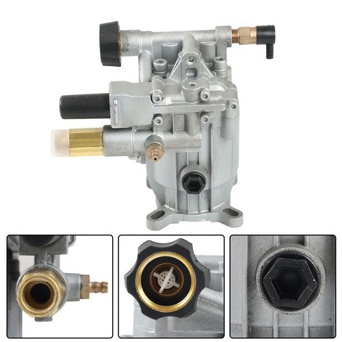 Solid Spare 3000 PSI Pressure Washer Pump Horizontal 3/4" Shaft - MAX 2.5 GPM Oil Sealed