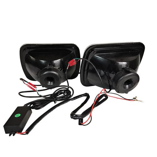 7X6" 5x7 7 Colors Change RGB LED Halo Headlights Lamps Driver & Passenger Side