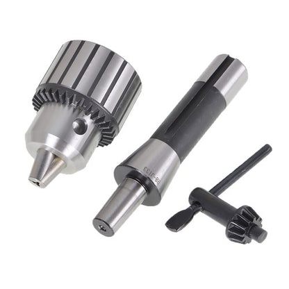 Solid Spare 1/8"- 5/8" Heavy Duty Keyed Drill Chuck with R8 Shank & Key in Prime Quality New