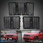 Solid Spare Fit For 2014-2016 Jeep Grand Cherokee Front Grille Inserts Mesh Honeycomb Cover