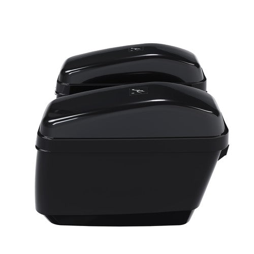 Solid Spare Universal Motorcycle Hard Saddlebag Saddle Bags For Harley Honda Shadow VTX