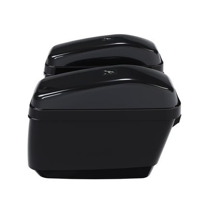 Solid Spare Universal Motorcycle Hard Saddlebag Saddle Bags For Harley Honda Shadow VTX