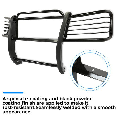 Solid Spare New Grille Grill Brush Guard Bumper For 02-09 Chevy Chevrolet Trailblazer / EXT