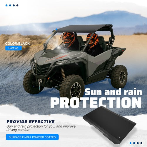 Solid Spare Aluminum Roof Top Shading Cover For CFMOTO ZForce 950/1000 HO Sport 20-2024 UTV