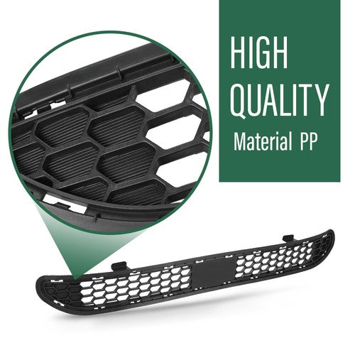 Solid Spare Front Bumper Lower Grille Grill Black Fit For For 2019-2020 Hyundai Santa Fe