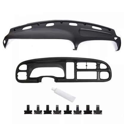 Solid Spare Black Dash Bezel Dashboard Cover For 98-2001 Ram 1500 & 1998-2002 Ram 2500 3500