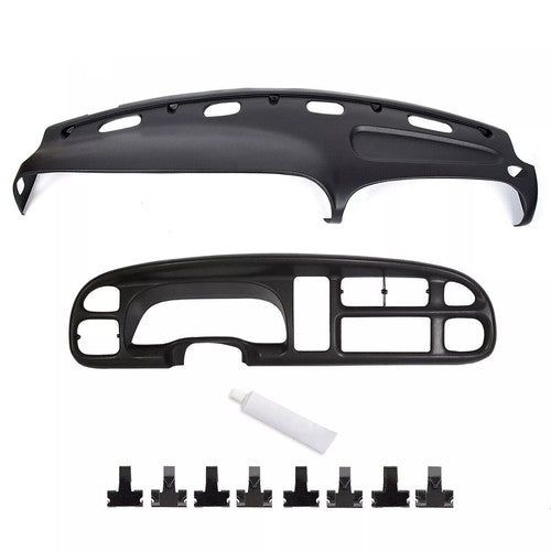 Solid Spare Black Dash Bezel Dashboard Cover For 98-2001 Ram 1500 & 1998-2002 Ram 2500 3500