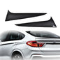 Solid Spare Fit For 19-21 BMW X4 Rear Window Spoiler Wing Side Trim Carbon Look 2pcs