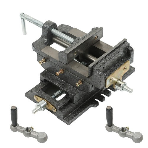 Solid Spare 5 Inch Cross Press Vise Slide Vice For Duty Sliding Drill Shop Grip Tools Heavy