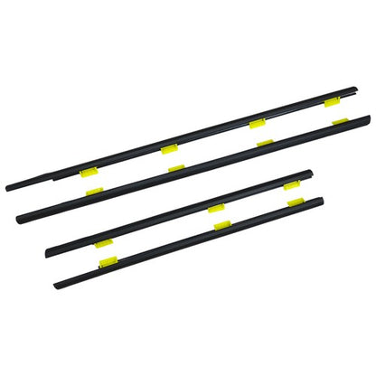 For Honda CR-V 2005 EX CRV Window Weatherstrip 4PC Sweep Molded Trim Outer Black