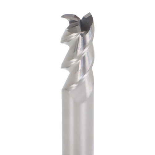 Solid Spare 3 Flute Regular Length Carbide Milling Cutter 1/4" For Aluminum
