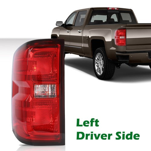 Solid Spare Rear Tail Light Brake Lamp Left Driver Side Fit For 2014-2019 Chevy Silverado