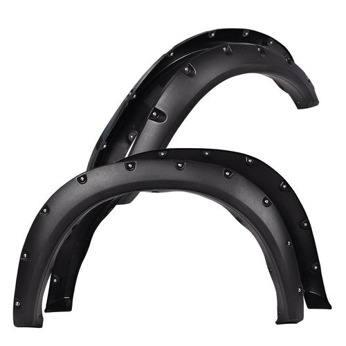 Solid Spare Fit For 2009-2023 Dodge Ram 1500 / Classic Pocket Rivet Bolt On Fender Flares