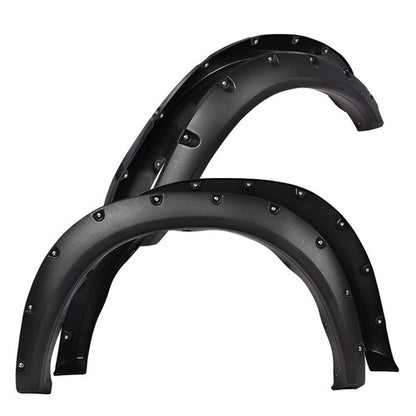 Solid Spare Fit For 2009-2023 Dodge Ram 1500 / Classic Pocket Rivet Bolt On Fender Flares