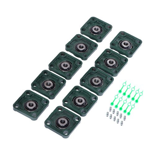 Solid Spare 10pcs UCF201-8 Pillow Block Bearing 1/2" Bore 4-Bolt Self-Aligning Solid Base