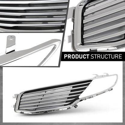 Solid Spare Front Bumper Upper Grille Grill Left Fit For 2013-2016 Lincoln MKZ DP5Z8201BA