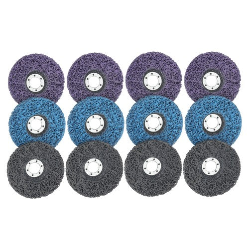 Solid Spare Diamond Grinding Discs 4 pieces each in blue, purple 12 Packs of 4-1/2' x 7/8'