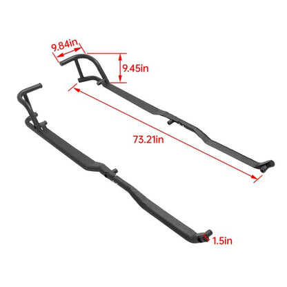 Solid Spare For Polaris Ranger Crew XP 1000 2019-25 24 UTV Rock Sliders Nerf Bars Side Steps