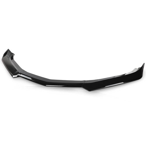 Solid Spare Fit For 16-2021 Chevrolet Camaro 1LE Style Front Bumper Lip Splitter Gloss Black