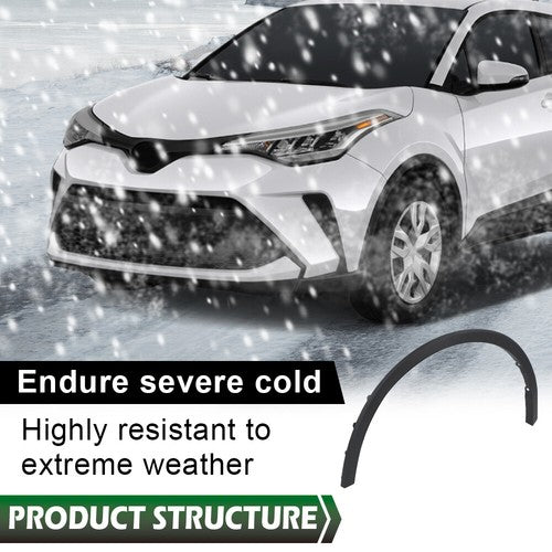 Solid Spare Fit For Toyota C-HR 2018-2022 Driver Side Front Wheel Opening Molding