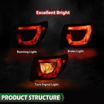 Solid Spare Tail Light Fit For 2013-2017 Chevrolet Traverse Passenger Side Outer With Bulb