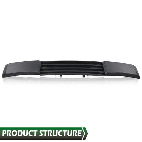 Solid Spare Fit For 2015-2017 Ford F-150 Front Bumper Cover Lower Grille Trim Panel Black