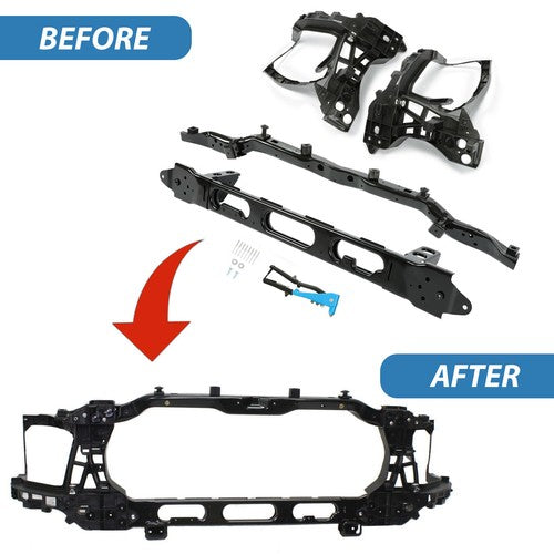 Solid Spare For 2014-2018 Ram 1500 Pickup Front Radiator Support W/LH & RH Headlight Bracket